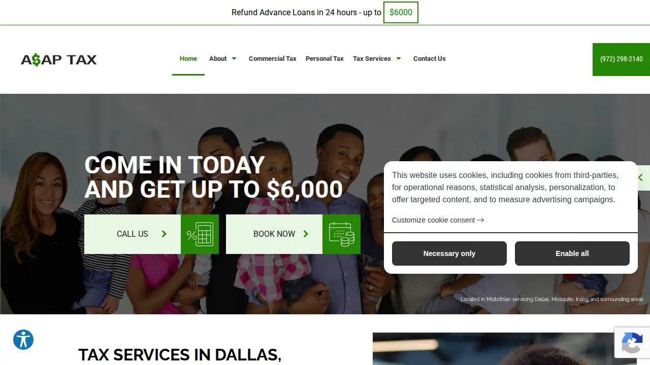 ASAP Tax LLC page