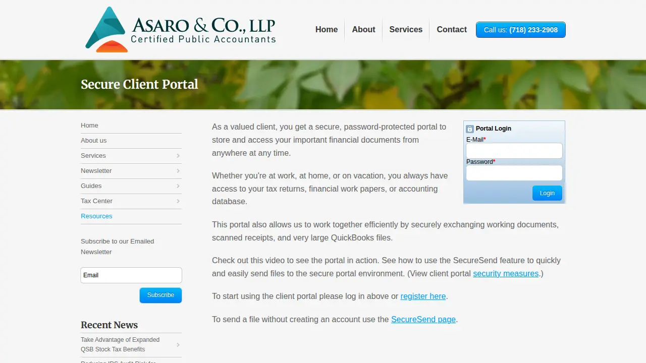 Asaro&Co.,LLP page