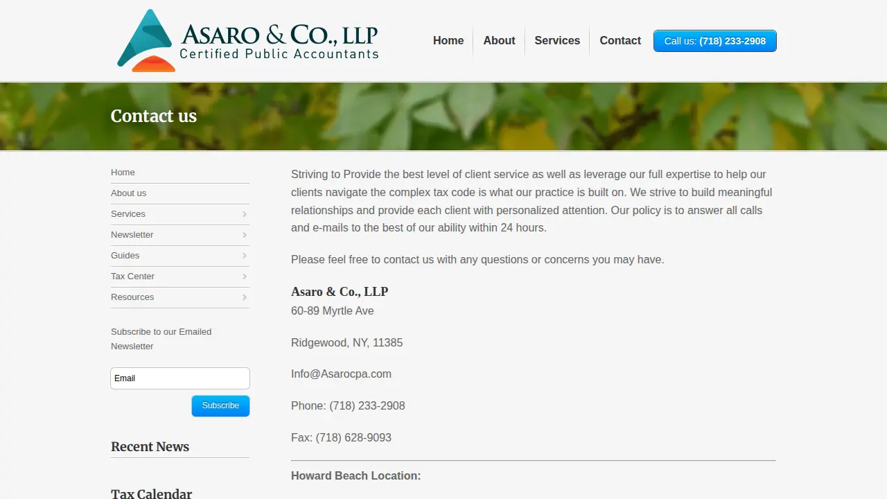 Asaro&Co.,LLP page