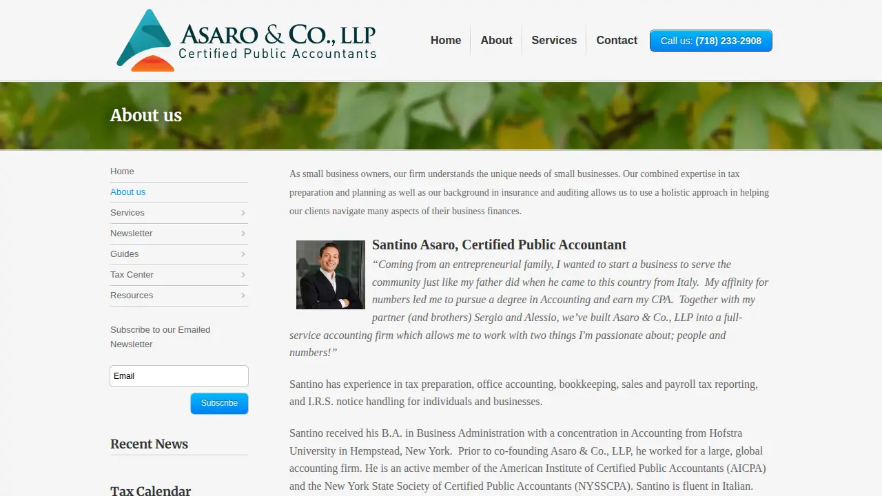 Asaro&Co.,LLP page