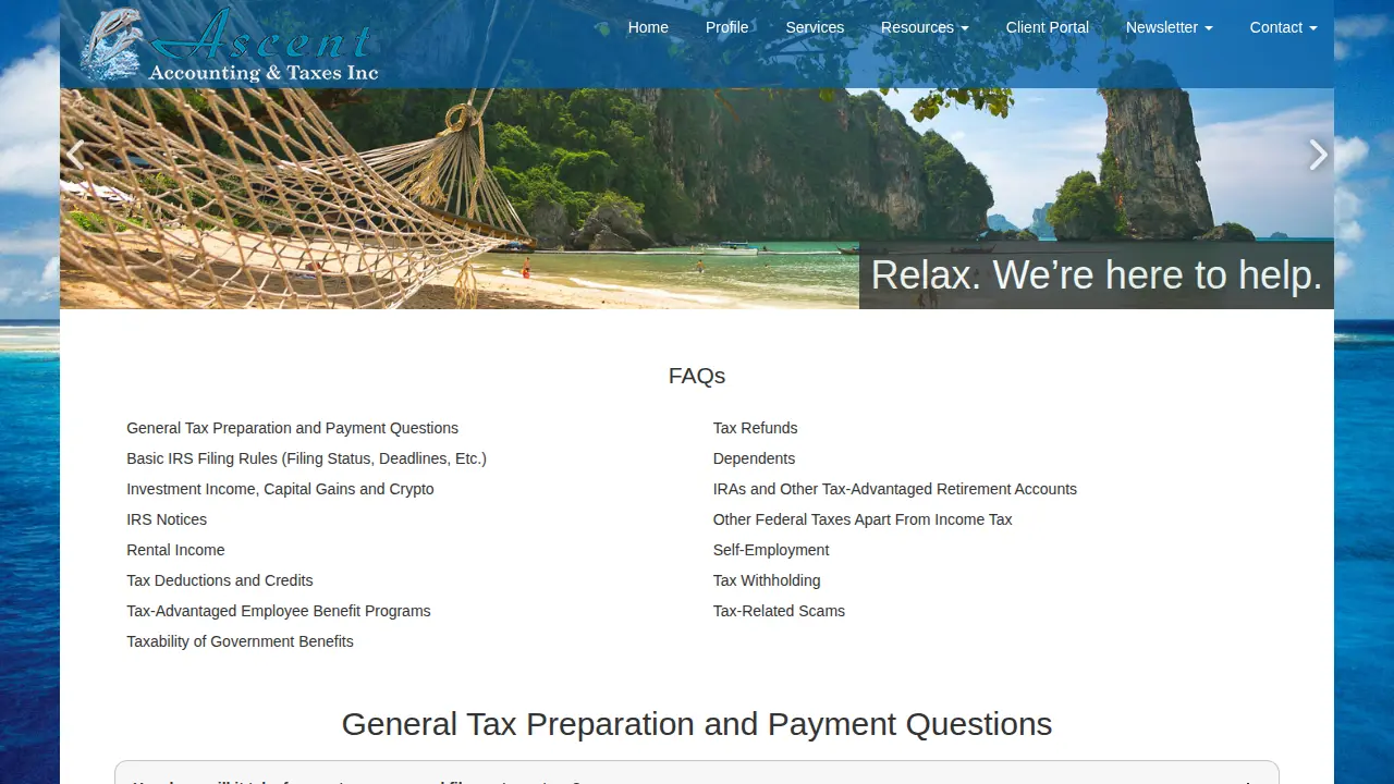 Ascent Accounting & Tax Inc page