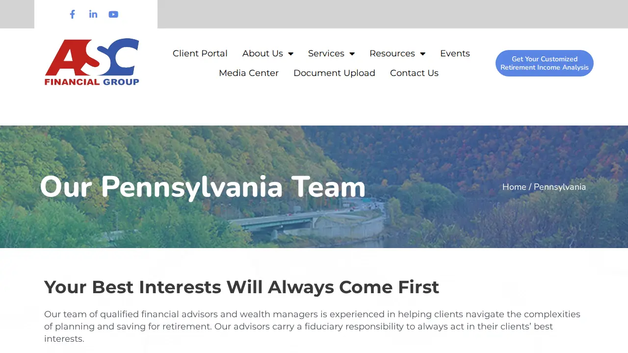 ASC Financial Group page