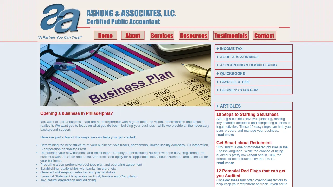 Ashong & Associates, LLC. page
