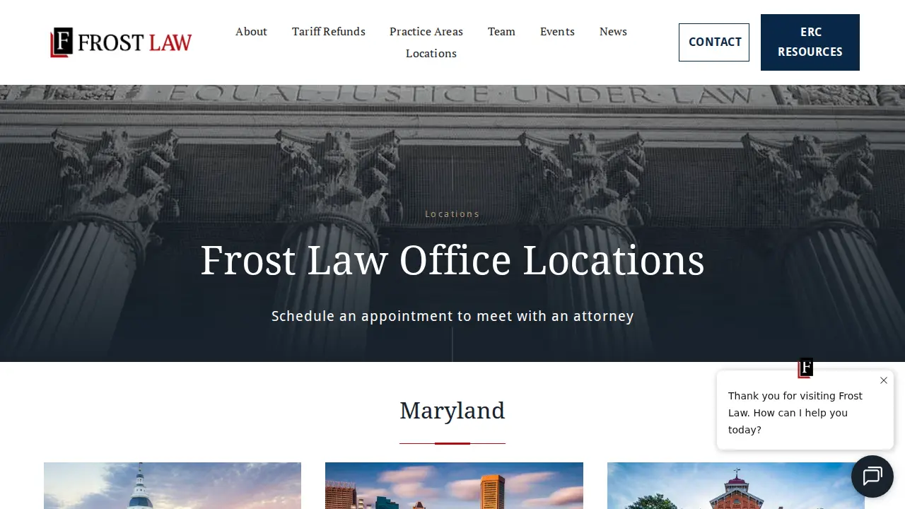 Frost Tax Law page