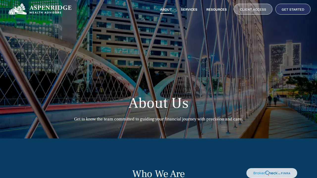 AspenRidge Wealth Advisors page