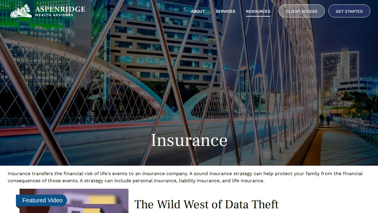AspenRidge Wealth Advisors page