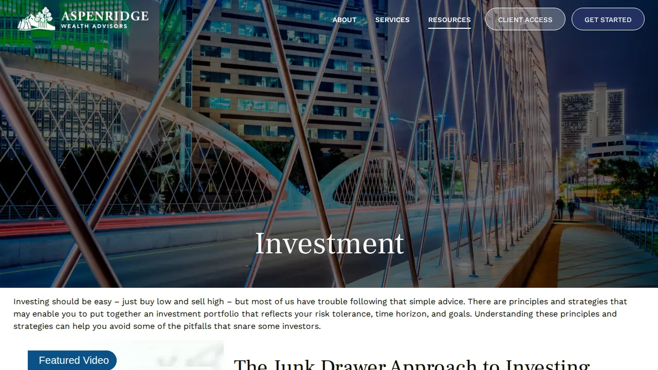 AspenRidge Wealth Advisors page