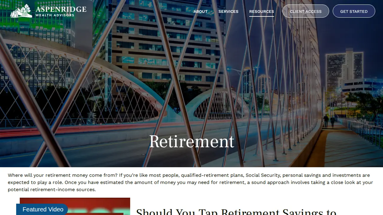 AspenRidge Wealth Advisors page