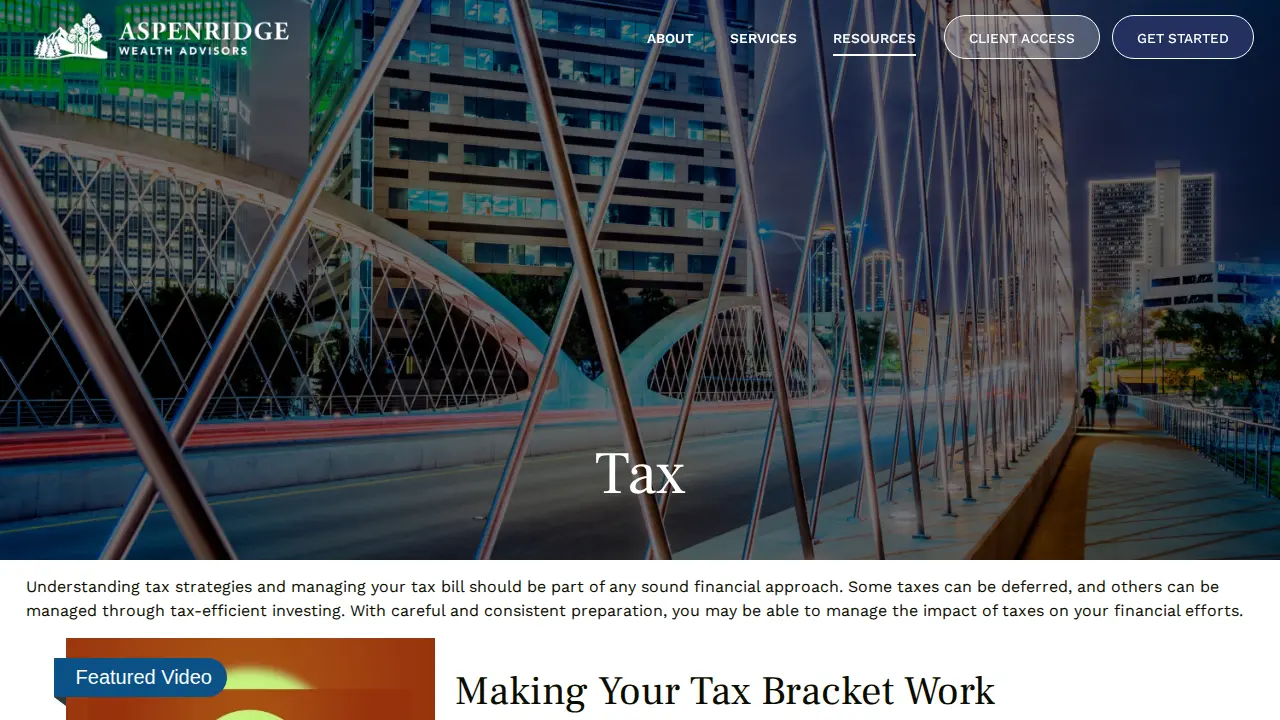 AspenRidge Wealth Advisors page