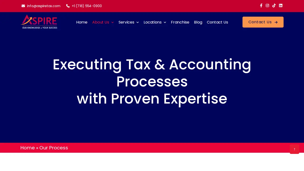 Aspire Tax page
