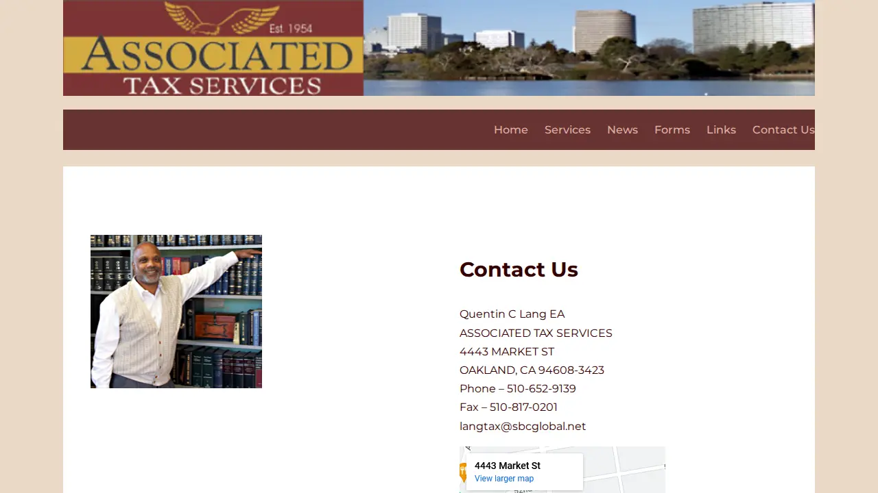Associated Tax Services page