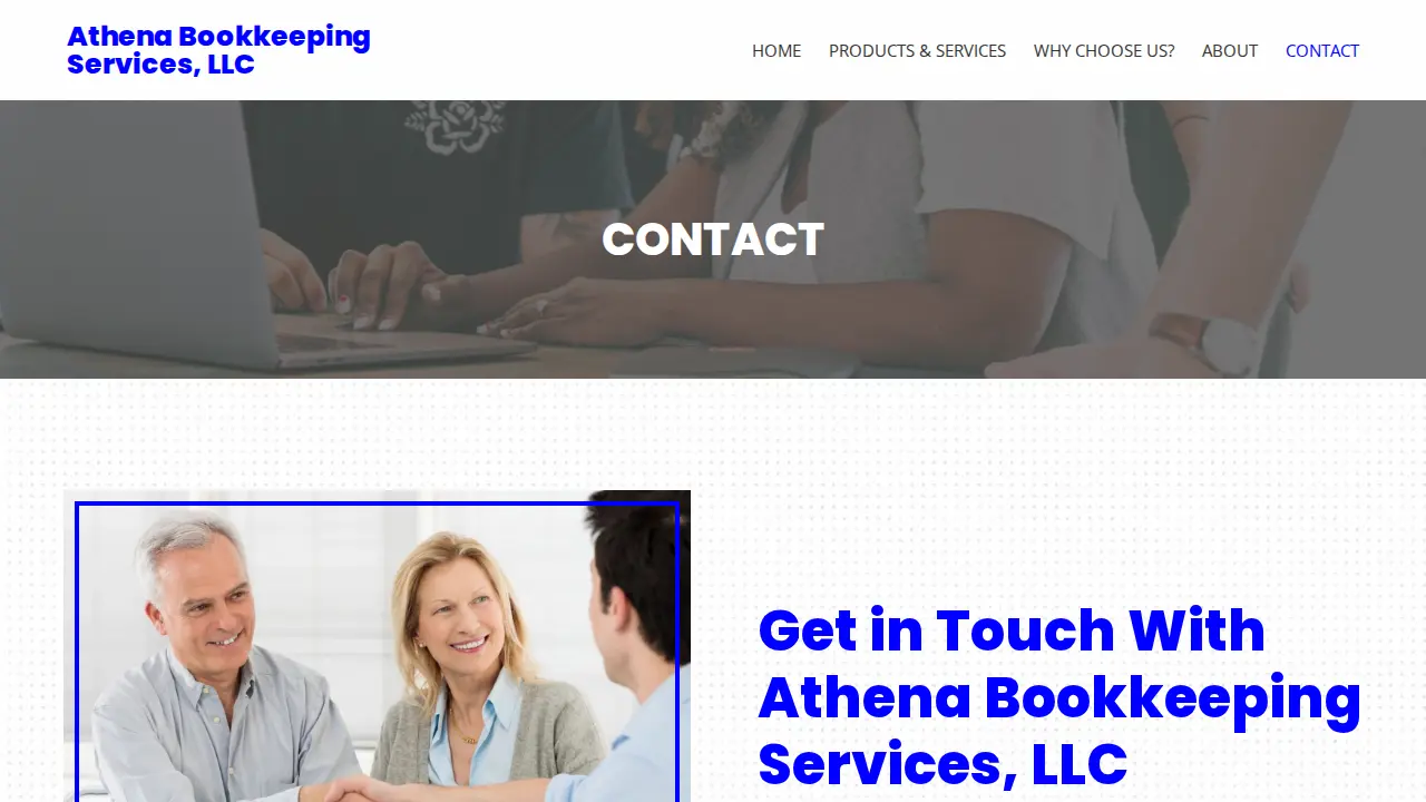 athena bookkeeping services, llc page