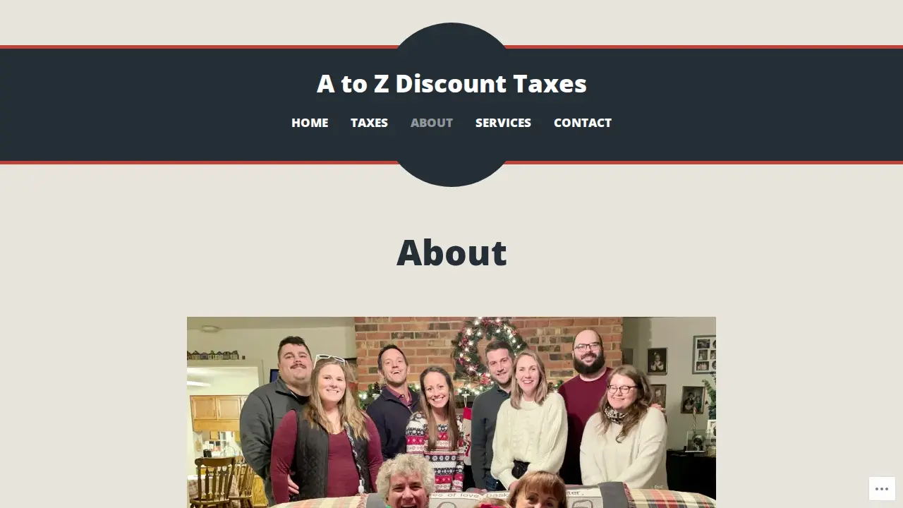 A To Z Discount Taxes page