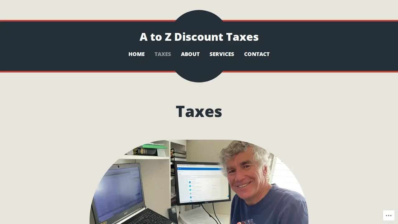 A To Z Discount Taxes page