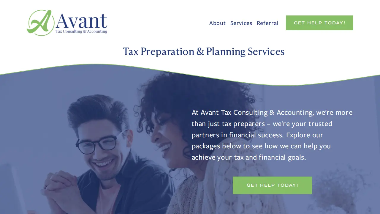 Avant Tax Consulting & Accounting page