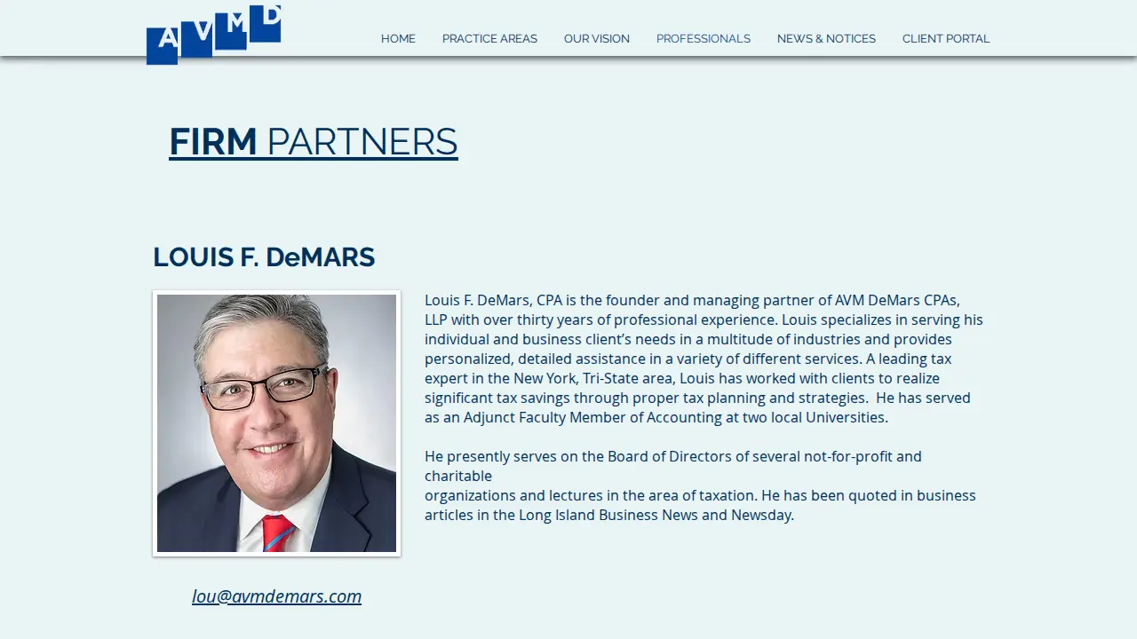 AVM DeMars CPAs, LLP page