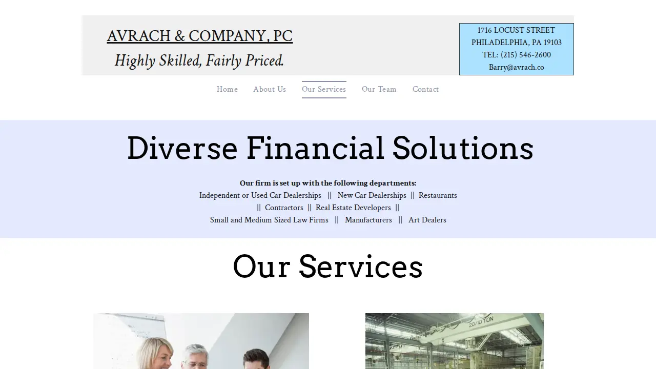 Avrach & Company PC page