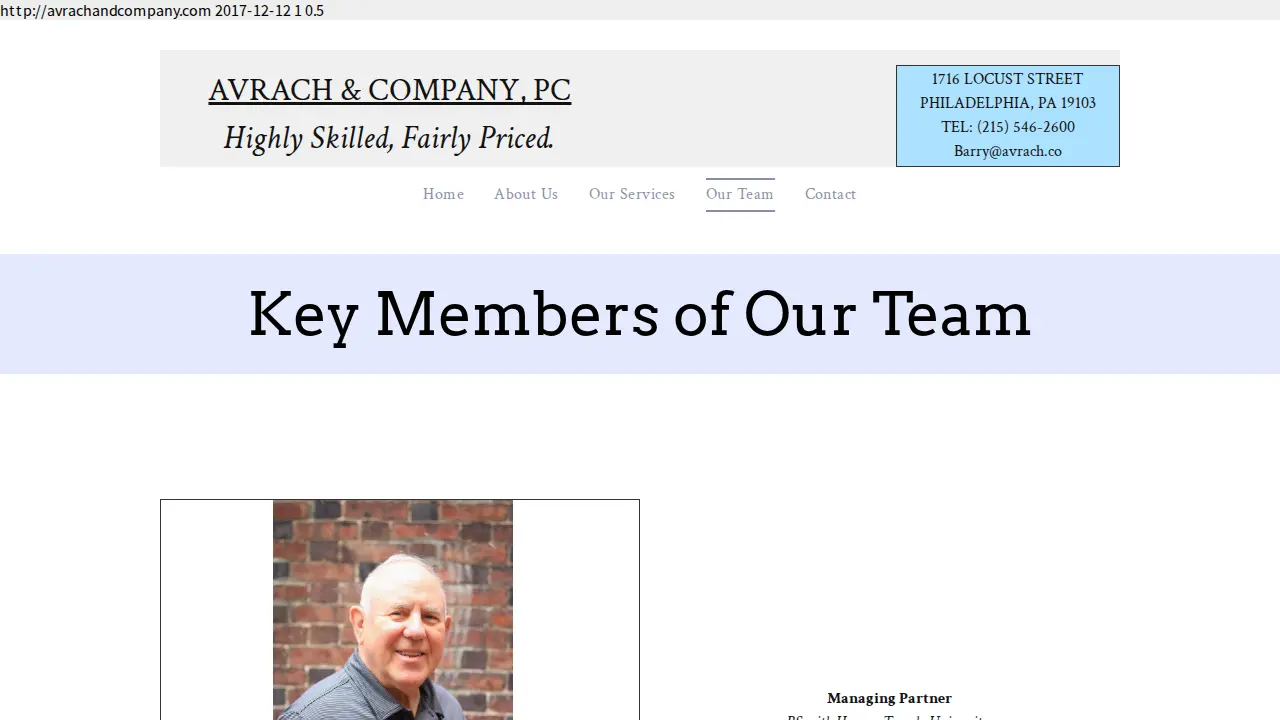Avrach & Company PC page