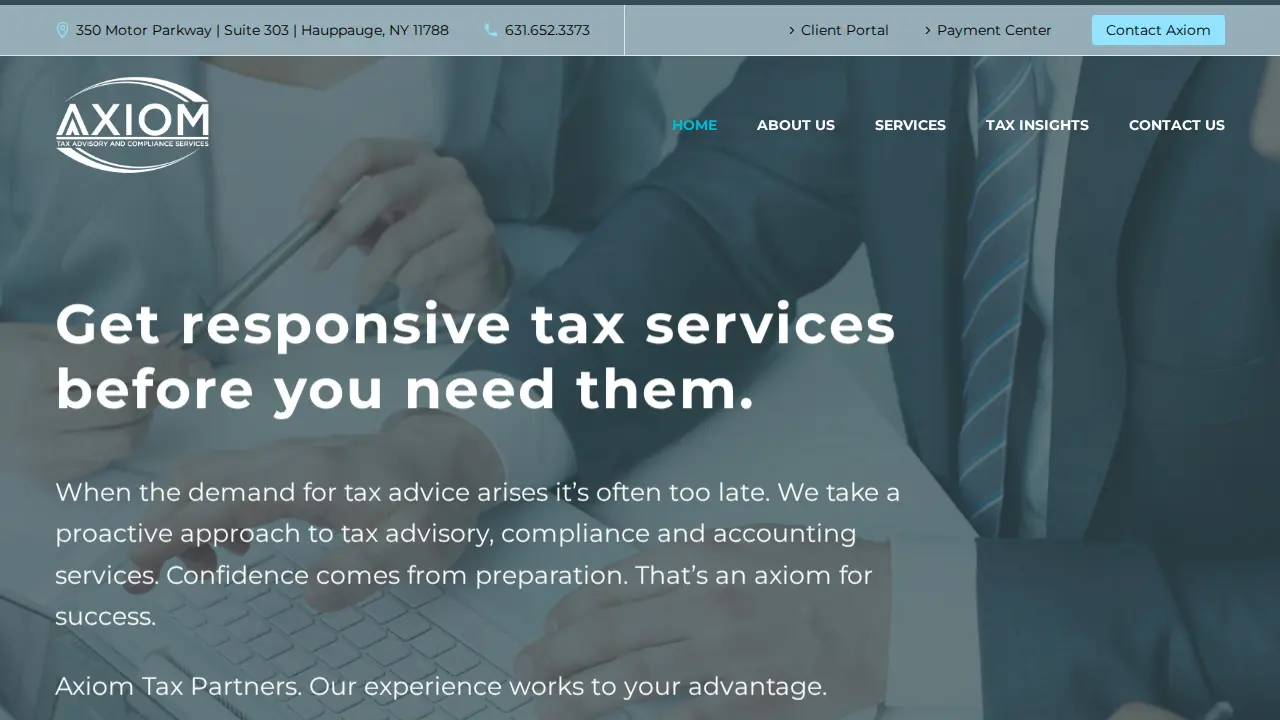 Axiom Tax Partners LLC page