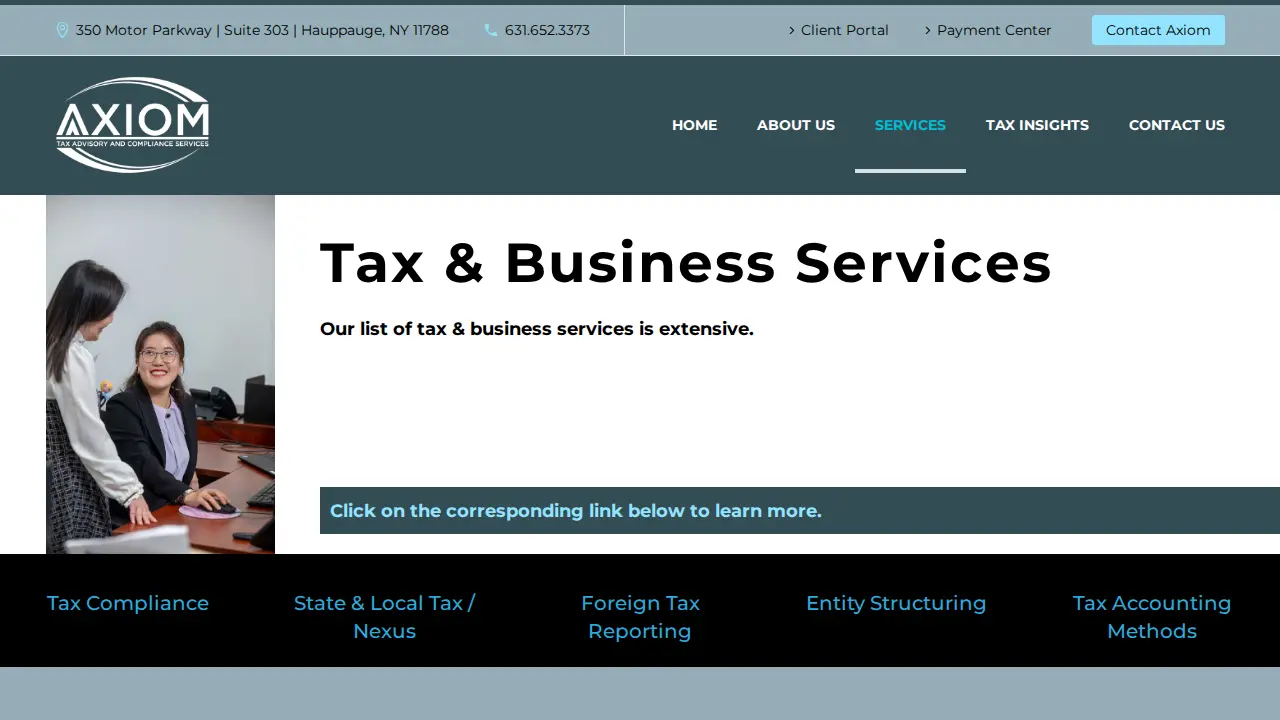 Axiom Tax Partners LLC page