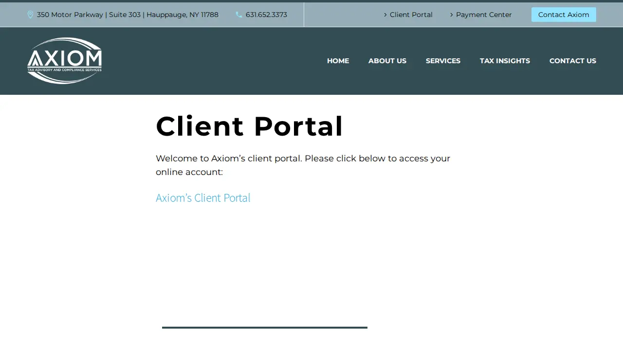 Axiom Tax Partners LLC page