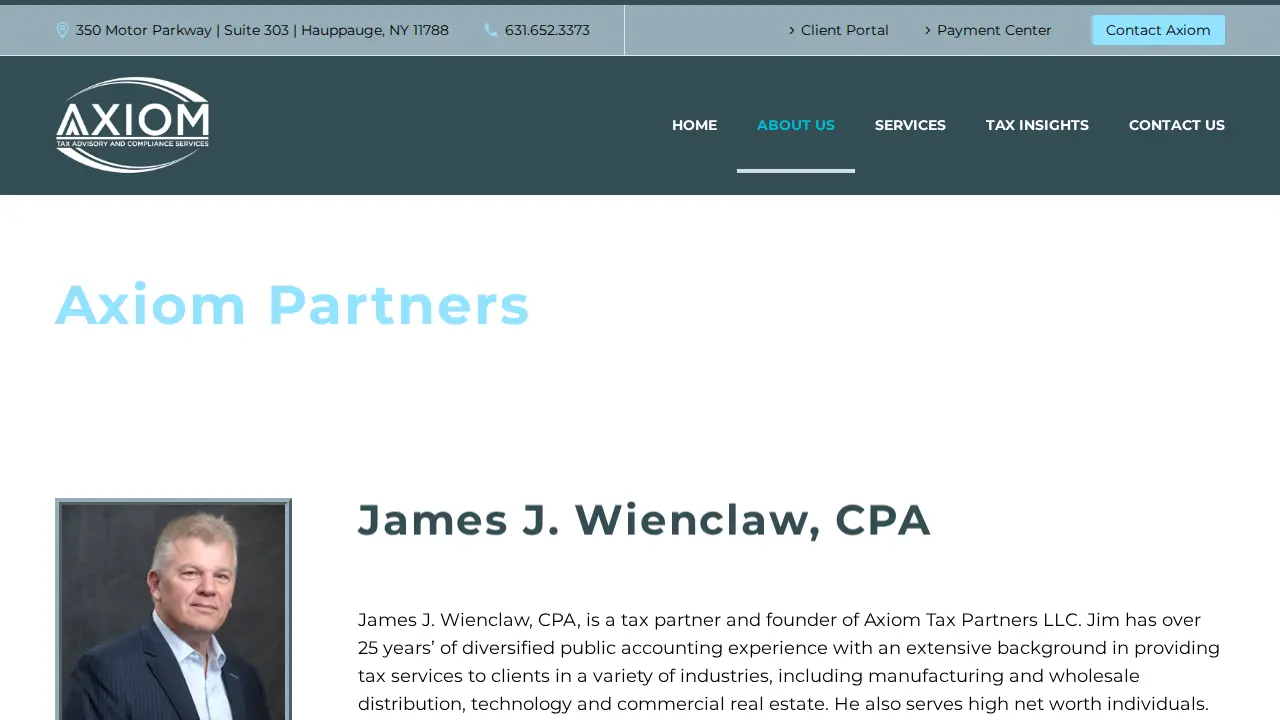 Axiom Tax Partners LLC page