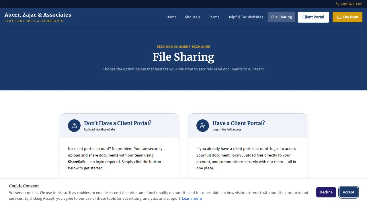Auerr Zajac & Associates LLP page