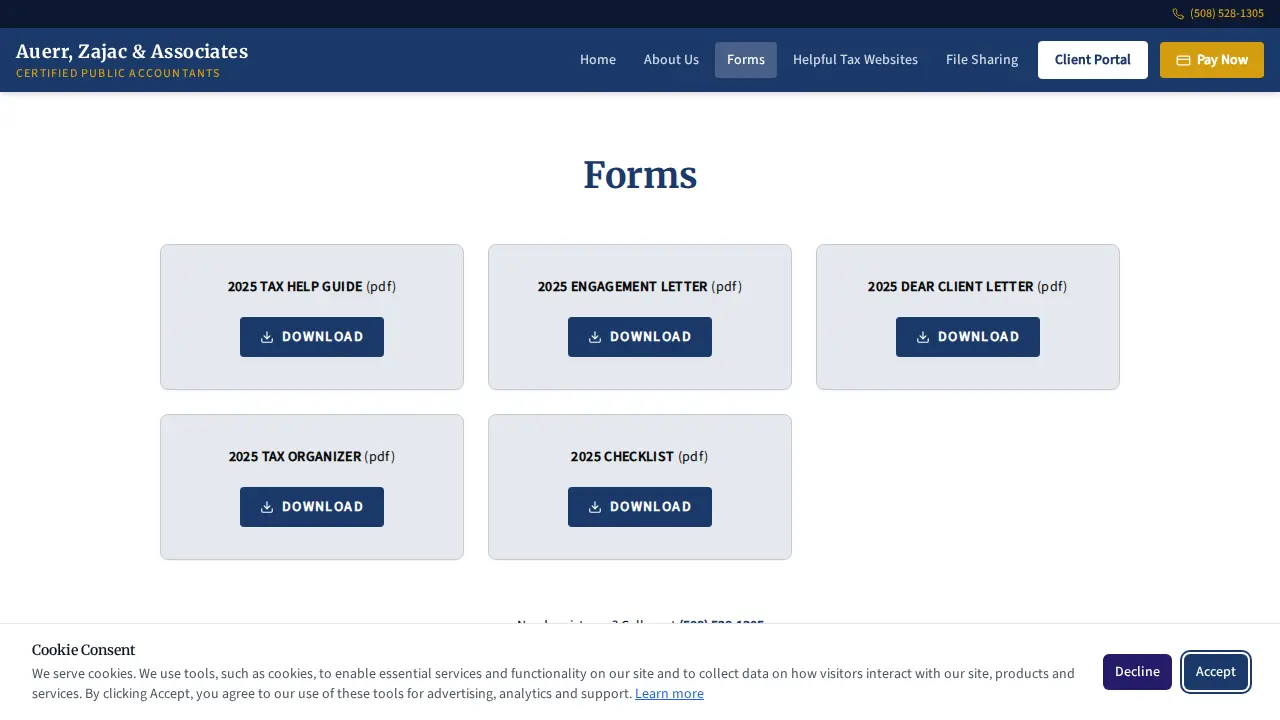 Auerr Zajac & Associates LLP page