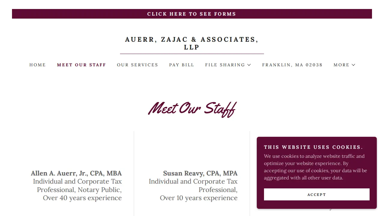 Auerr Zajac & Associates LLP page