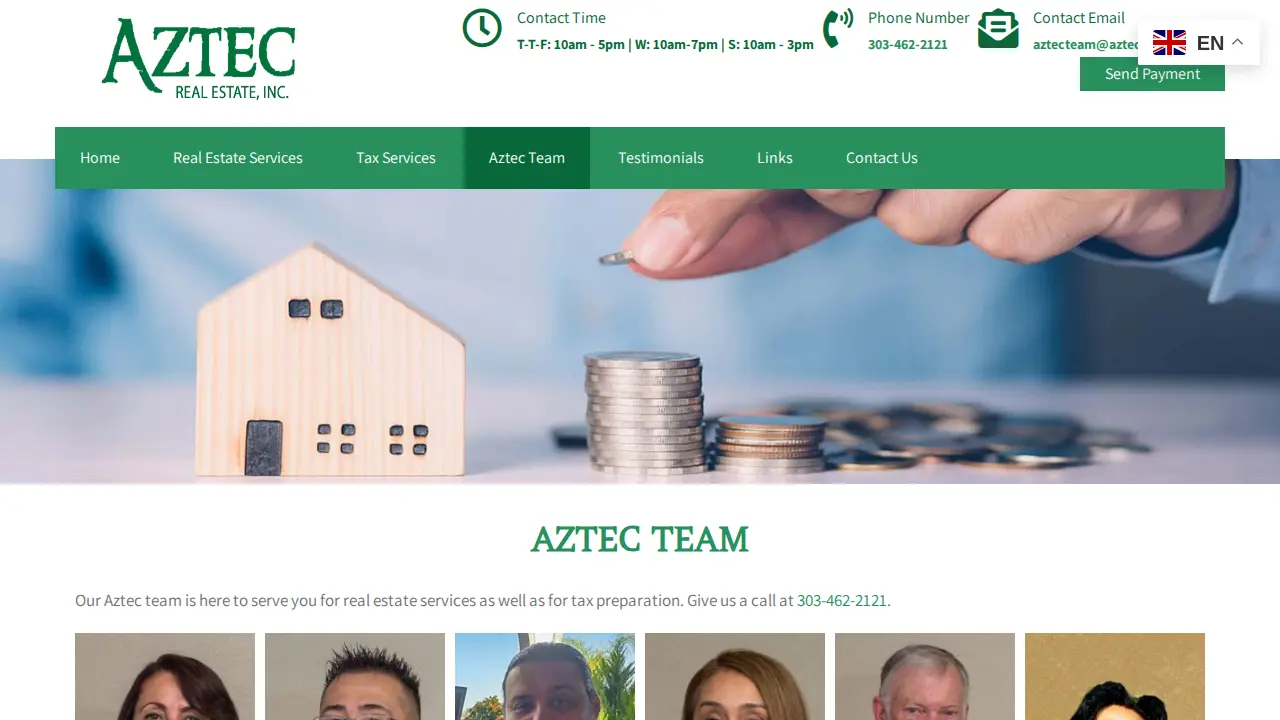 Aztec Real Estate Inc. & Tax Services page