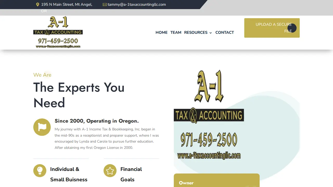 A-1 Tax & Accounting LLC page