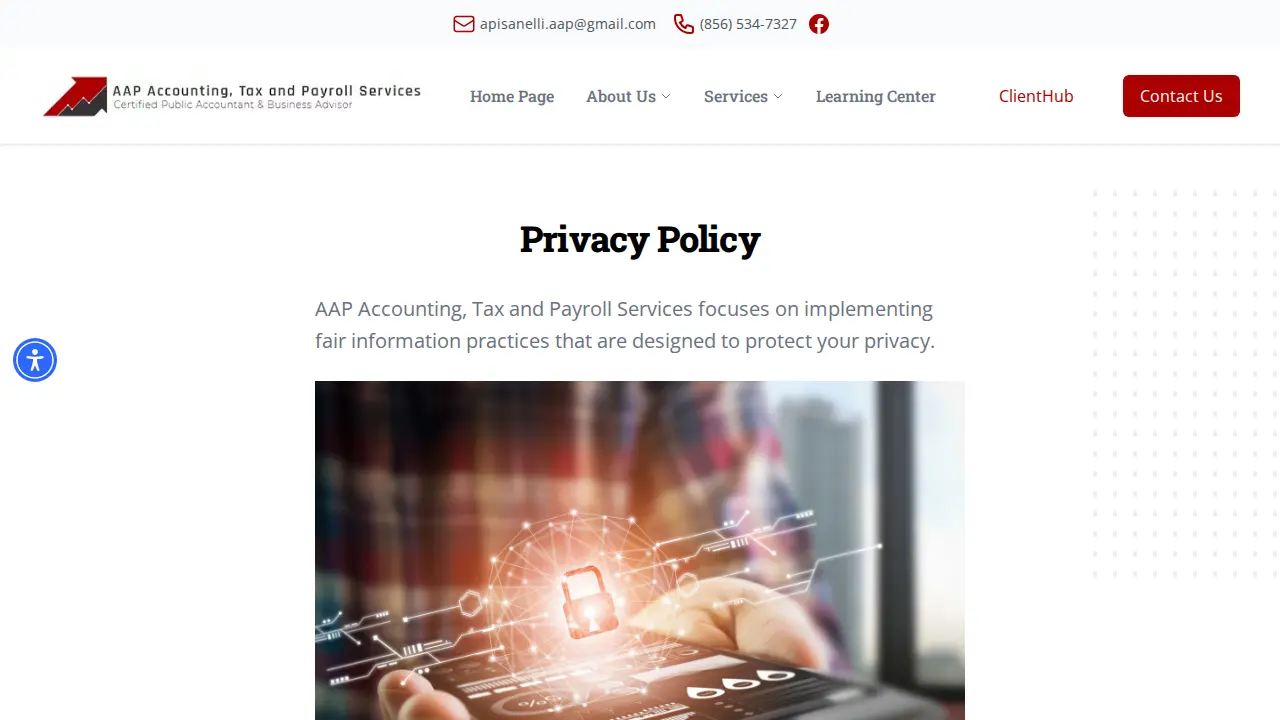 AAP Accounting, Tax and Payroll Services page
