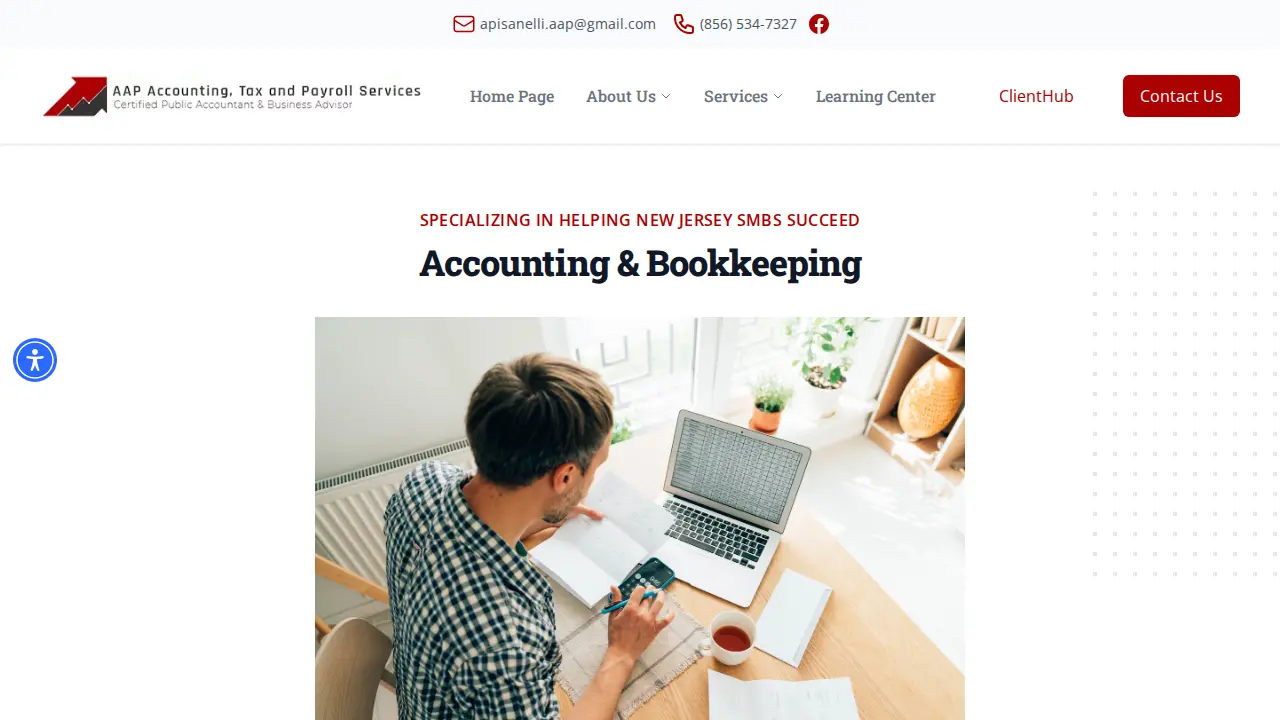 AAP Accounting, Tax and Payroll Services page