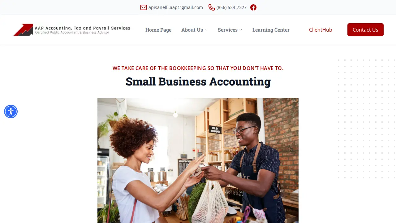 AAP Accounting, Tax and Payroll Services page