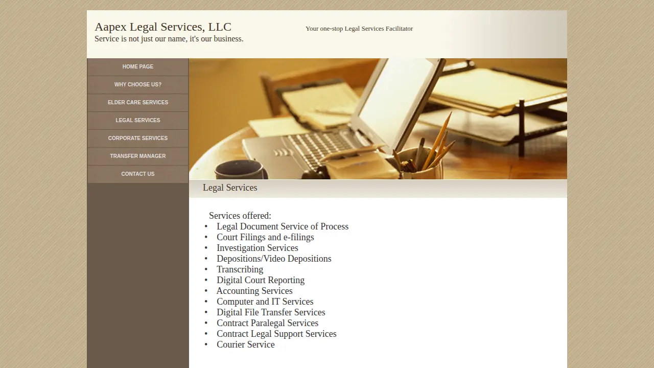 Aapex Legal Services, LLC page