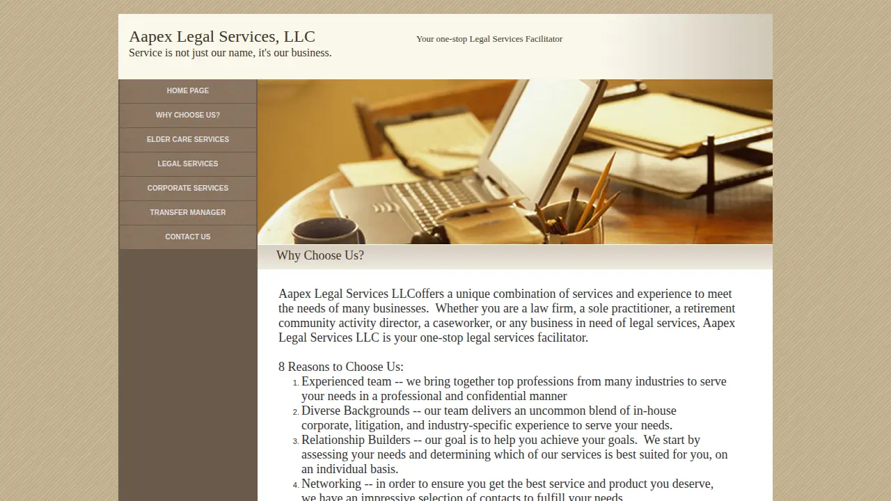 Aapex Legal Services, LLC page