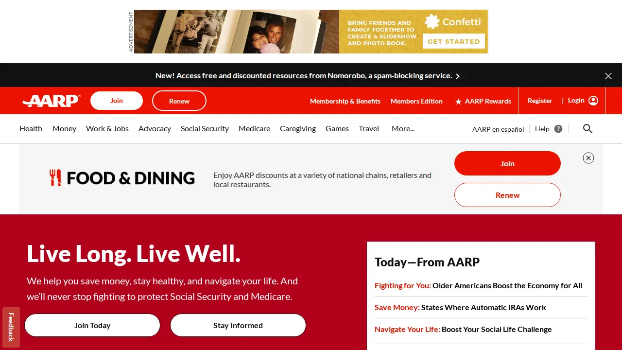 AARP Ohio State Office page