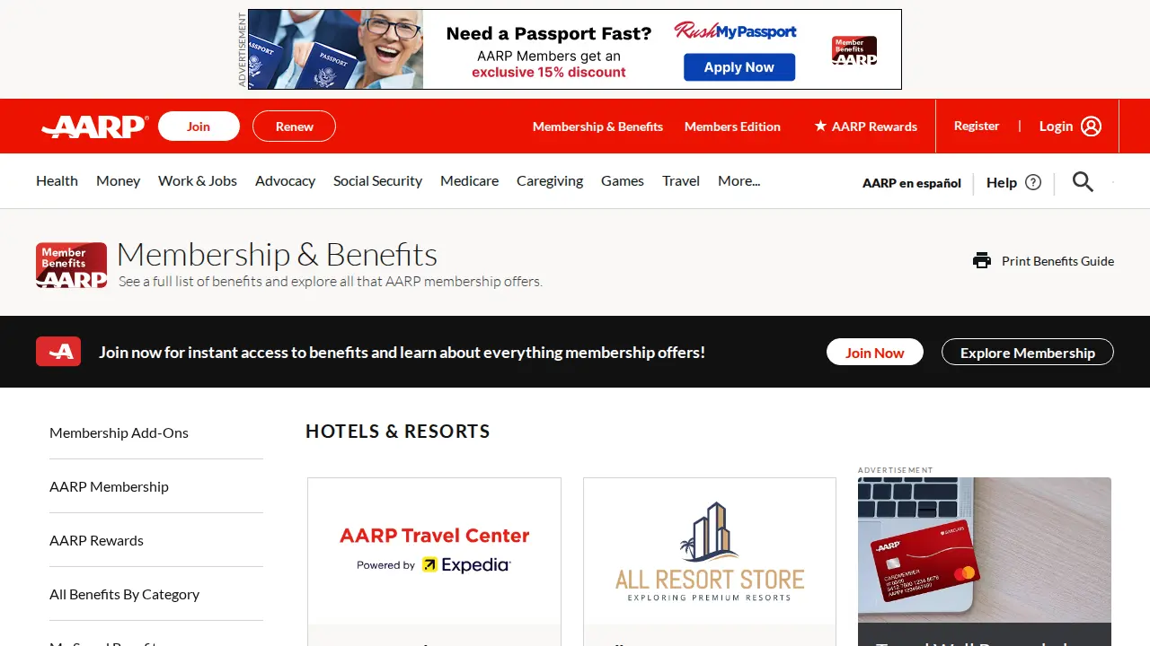 AARP Ohio State Office page