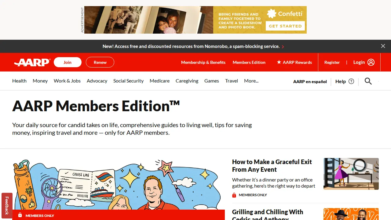AARP Ohio State Office page