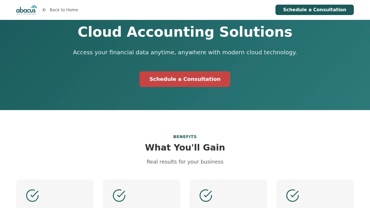 Abacus Tax and Accounting Inc. page