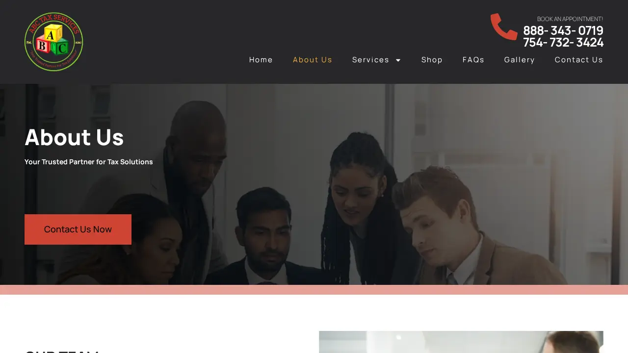 ABC Tax Services page