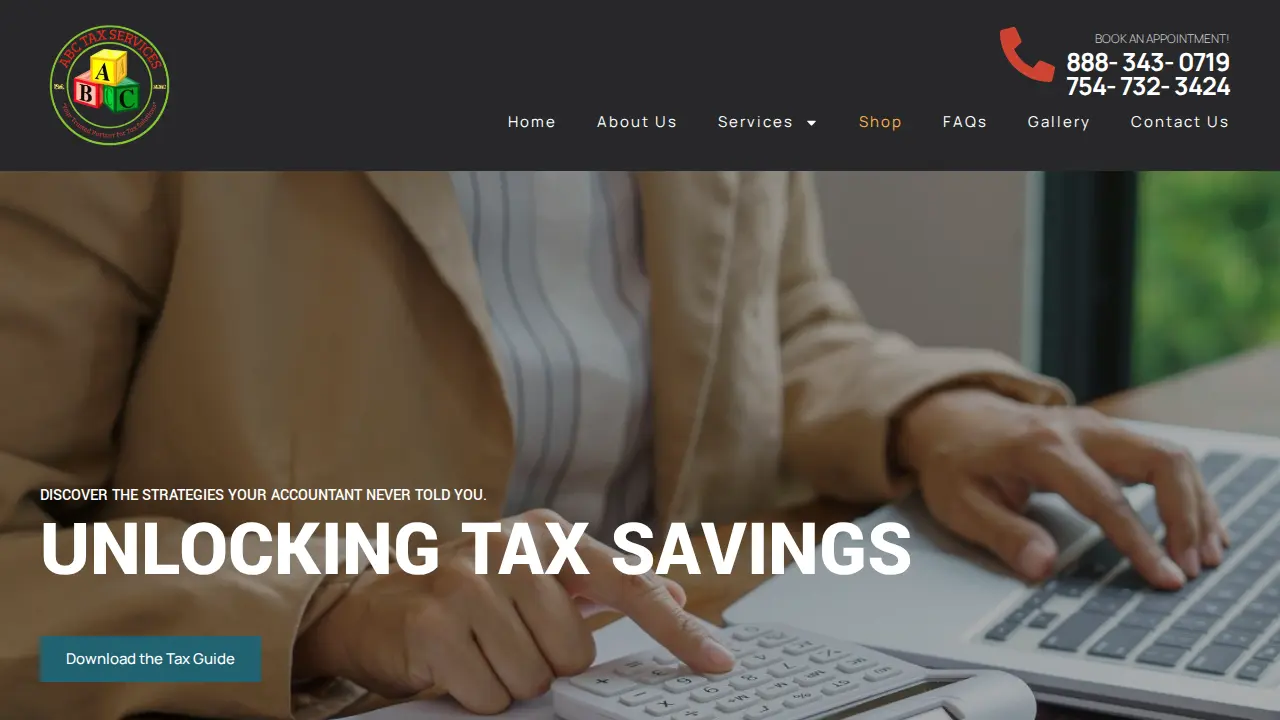 ABC Tax Services page