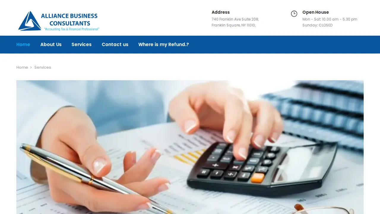 Alliance Business Consultants page