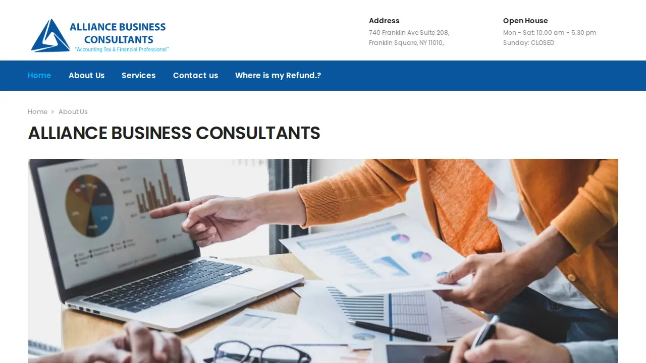 Alliance Business Consultants page