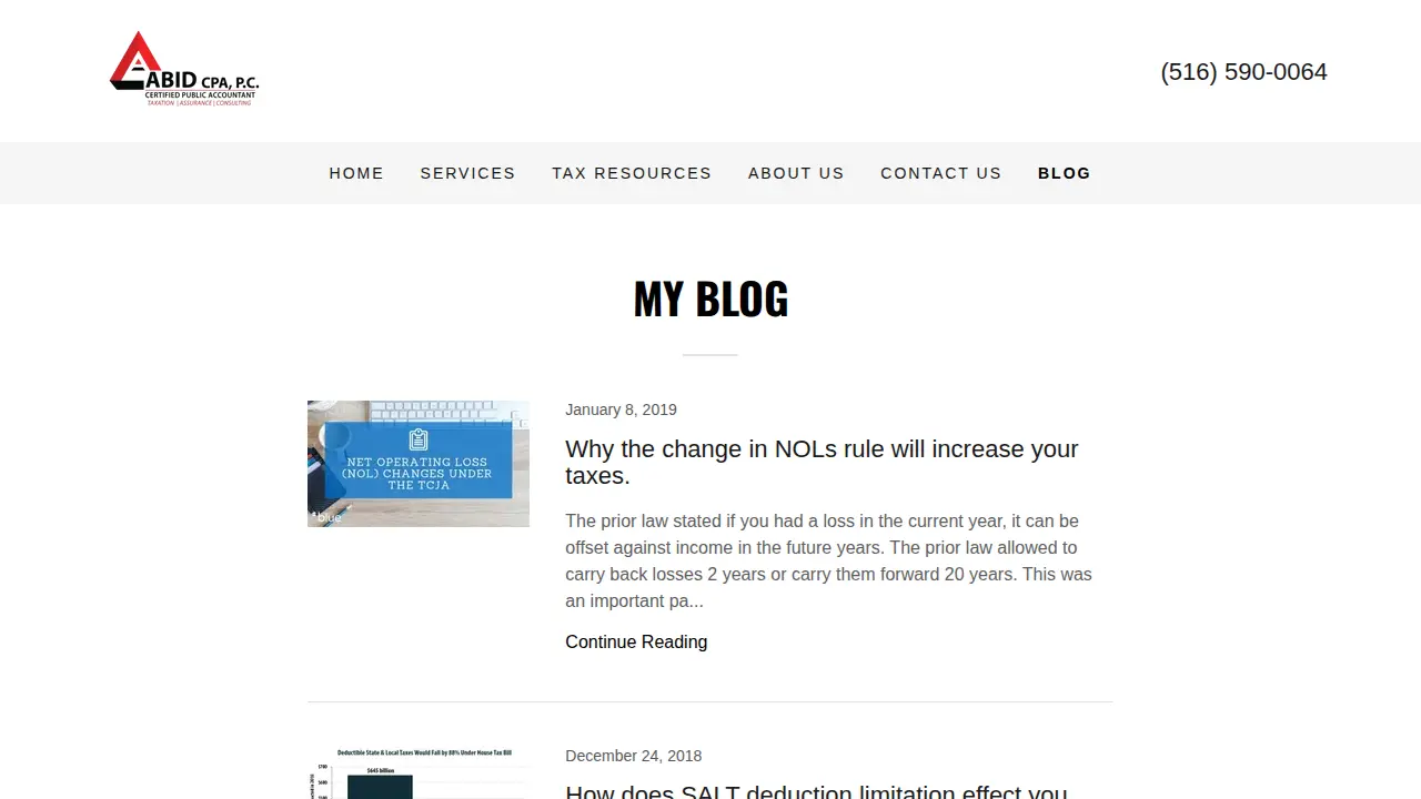 Abid CPA, P.C. page