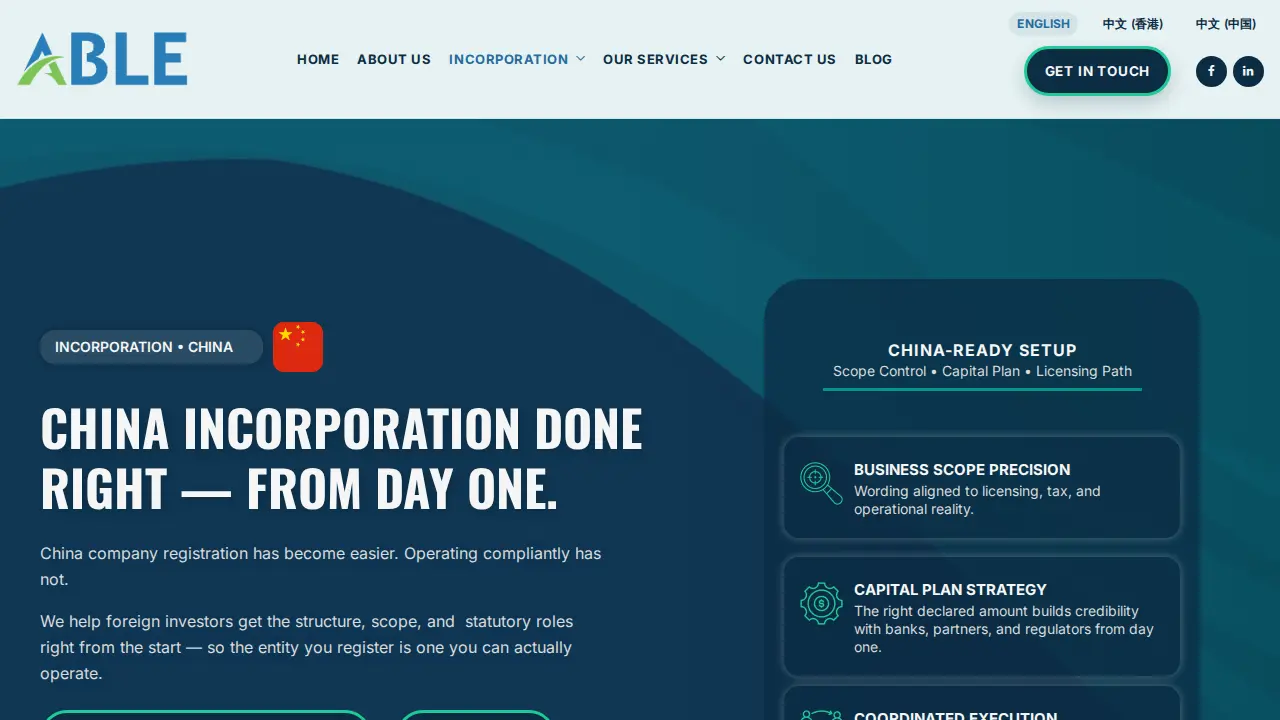ABLE Accounting & Taxation Limited page