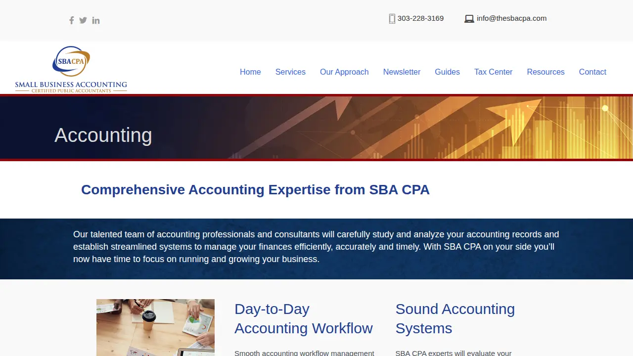 Affordable Bookkeeping Professionals page