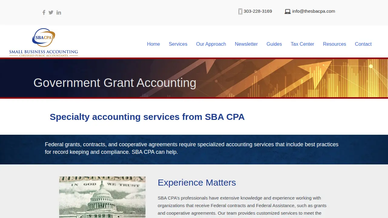 Affordable Bookkeeping Professionals page