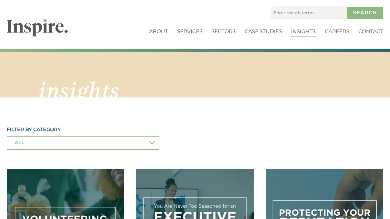 Inspire page