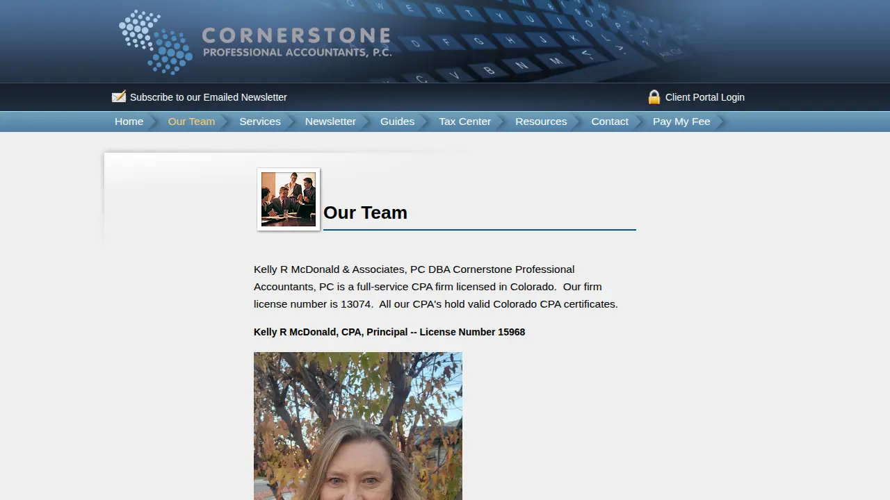 Cornerstone Professional Accountants, PC page